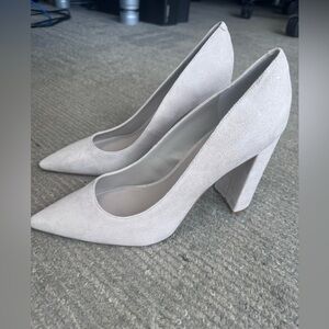 MARC FISHER LIKE NEW ABILENE BLOCK HEEL POINTY TOE PUMP